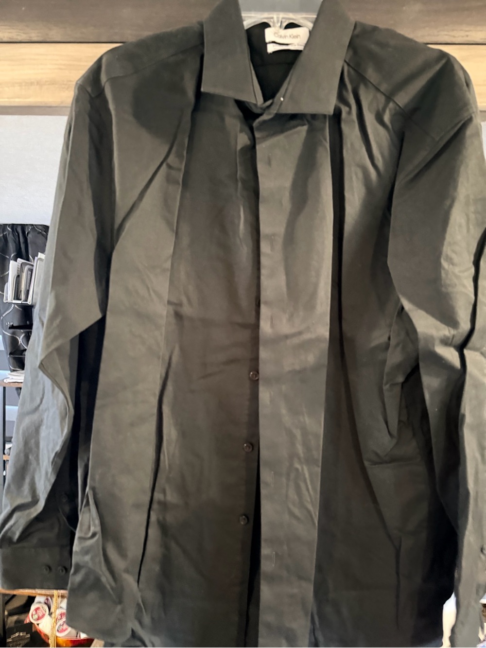 Calvin Klein Black Lightweight Shirt Jacket